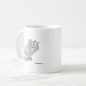 蛋白質の構造の生物化学のマグ コーヒーマグカップ (正面左)