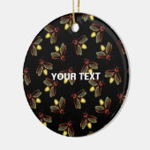 蛍の夜白熱［赤熱］光を放つ間 セラミックオーナメント (左)