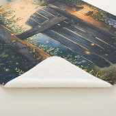 蛍の空の下の魅惑の庭園門 シェルパブランケット (3/4)