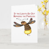 蛍もしの明かり カード (黄色い花)