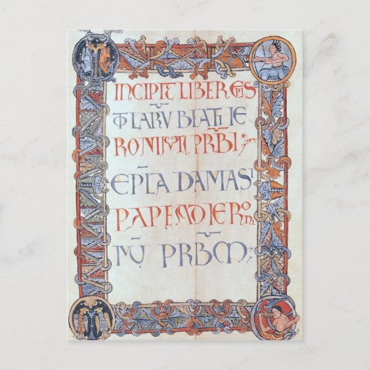 蛍光のある文字のペー縁どジ ポストカード (正面)