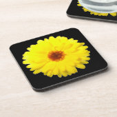 蛍光イエローマリゴールドのコルクコースター コースター (左側)