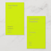 蛍光イエロー 名刺 (正面/裏面)