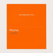 蛍光オレンジ 名刺 (外部フラット)