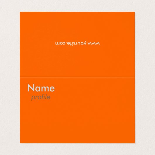 蛍光オレンジ 名刺 (外部フラット)