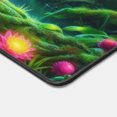 蛍光カエル，目を引くネオン動物 デスクマット (コーナー)