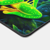 蛍光カエル,目を引くネオン動物 デスクマット (コーナー)