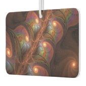 蛍光カラフル抽象芸術茶トリップ（幻覚体験）のようなフラクタル カーエアーフレッシュナー (左)