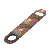 蛍光カラフル抽象芸術茶トリップ（幻覚体験）のようなフラクタル スピード栓抜き (裏面アングル)