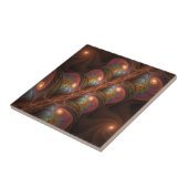 蛍光カラフル抽象芸術茶トリップ(幻覚体験)のようなフラクタル タイル (側面)