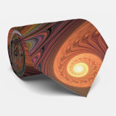 蛍光カラフル抽象芸術茶トリップ(幻覚体験)のようなフラクタル ネクタイ (ロール)