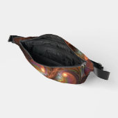 蛍光カラフル抽象芸術茶トリップ（幻覚体験）のようなフラクタル ファニーパック (見開き)