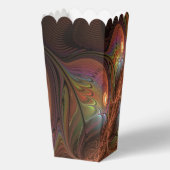 蛍光カラフル抽象芸術茶トリップ（幻覚体験）のようなフラクタル フェイバーボックス (裏面)