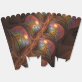 蛍光カラフル抽象芸術茶トリップ（幻覚体験）のようなフラクタル フェイバーボックス (見開き)