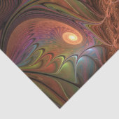 蛍光カラフル抽象芸術茶トリップ（幻覚体験）のようなフラクタル 薄葉紙 (詳細)