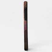 蛍光カラフル抽象芸術茶トリップ（幻覚体験）のようなフラクタル Case-Mate iPhoneケース (裏面/左)