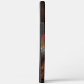 蛍光カラフル抽象芸術茶トリップ(幻覚体験)のようなフラクタル Case-Mate iPhoneケース (裏面 / 右)