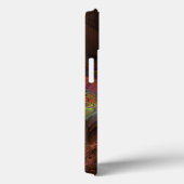 蛍光カラフル抽象芸術茶トリップ(幻覚体験)のようなフラクタル Case-Mate iPhoneケース (裏面 / 右)