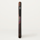 蛍光カラフル抽象芸術茶トリップ（幻覚体験）のようなフラクタル Case-Mate iPhoneケース (裏面/左)