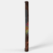 蛍光カラフル抽象芸術茶トリップ（幻覚体験）のようなフラクタル SAMSUNG GALAXYケース (右側面)