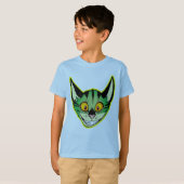 蛍光キャラクター猫子供Tシャツ Tシャツ (正面フル)