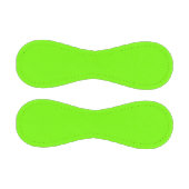 蛍光グリーン無地の色 野球ボール (パネル)