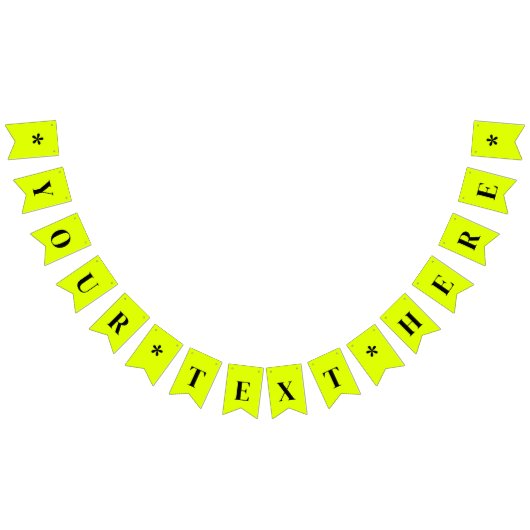 蛍光チャートルーズ 単色 | オーダーメイド バンティングフラッグ (全)