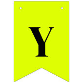 蛍光チャートルーズ 単色 | オーダーメイド バンティングフラッグ (第2の旗)