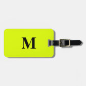 蛍光チャートレユイエローネオンカラーモノグラム ラゲッジタグ (正面横)