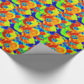 蛍光チューリップ ラッピングペーパー (角)