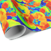 蛍光チューリップ ラッピングペーパー (ロールコーナー)