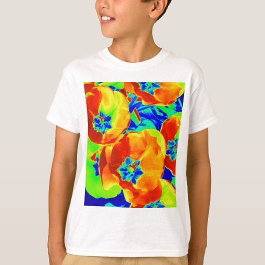 蛍光チューリップ Tシャツ (正面)