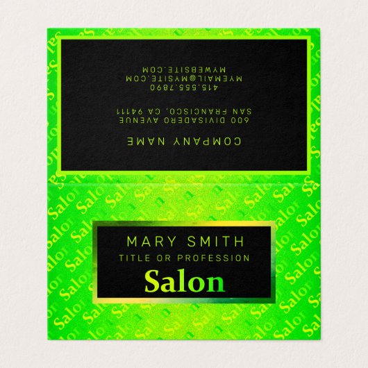 蛍光ネオンエレガント 名刺 (外部フラット)