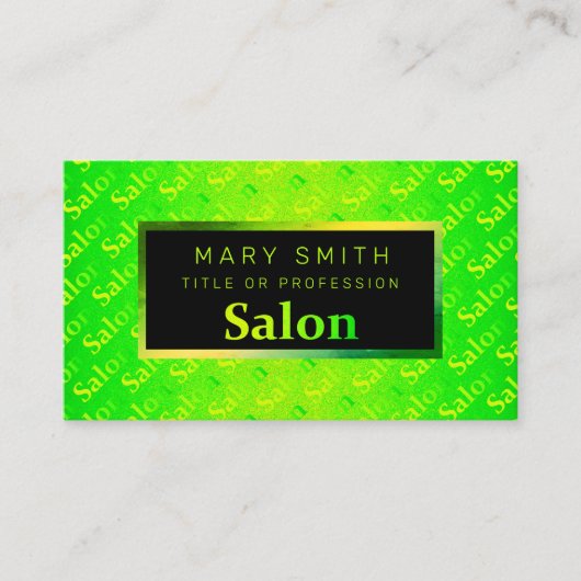 蛍光ネオンエレガント 名刺 (正面)