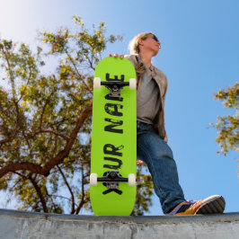 蛍光ネオングリーン スケートボード