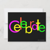 蛍光ネオンライツダンスパーティの招待状, Sm 招待状 (裏面)