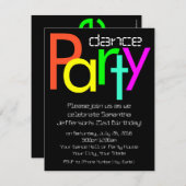 蛍光ネオンライツダンスパーティの招待状, Sm 招待状 (正面/裏面)