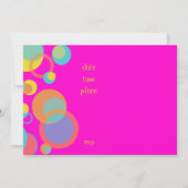 蛍光バブモダンル/ホットピンク/オレンジ/ライム 招待状 (裏面)