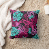 蛍光パーム葉 クッション (ブランケット)