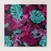 蛍光パーム葉 ジグソーパズル (横)