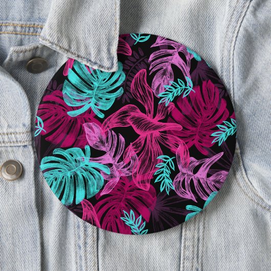 蛍光パーム葉 缶バッジ (インサイチュ)