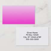蛍光ピンク勾配 名刺 (正面/裏面)