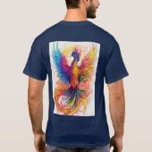 蛍光フェニックスデザイン Tシャツ (裏面)