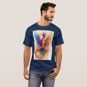 蛍光フェニックスデザイン Tシャツ (正面フル)