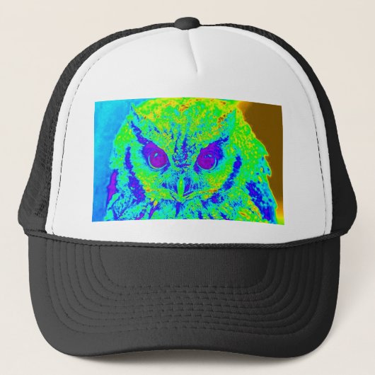 蛍光フクロウ キャップ (正面)