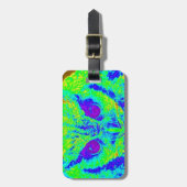 蛍光フクロウ ラゲッジタグ (正面縦)