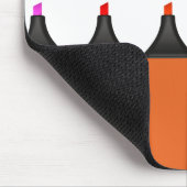 蛍光ペンのマウスパッド マウスパッド (コーナー)