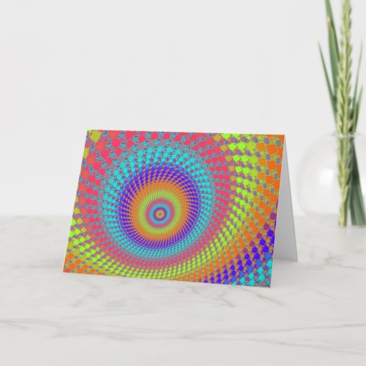 蛍光ペンの丸み付きグリーティングカード カード (正面)