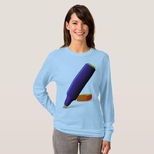 「蛍光ペン」 Tシャツ (正面フル)