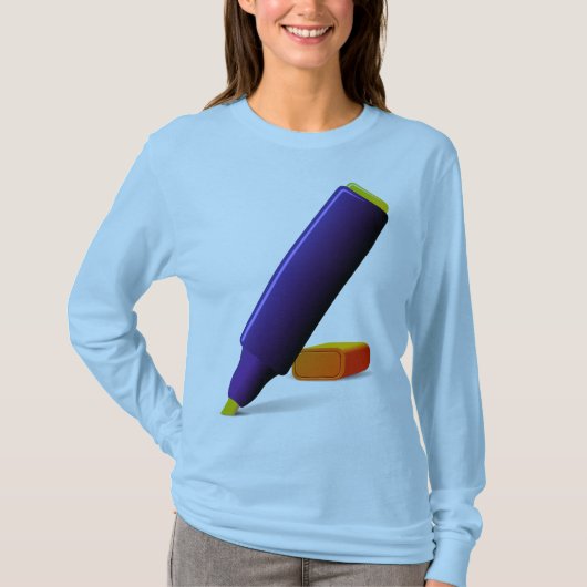 「蛍光ペン」 Tシャツ (正面)